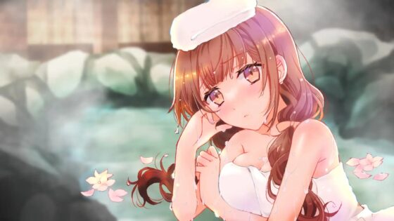 癒し系彼女と初めての温泉旅行～露天風呂で…～ [@あくびちゃん] | DLsite 同人 - R18