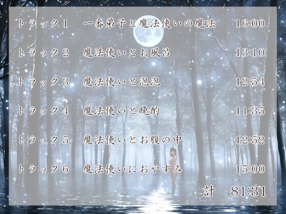 魔法使いとその小さな弟子 魔法の夜 [近未来のふわふわ] | DLsite 同人 - R18