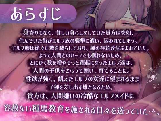 【期間限定330円】人間嫌いエルフメイド オリヴィアの容赦ない種馬教育 [おほ声の館] | DLsite 同人 - R18