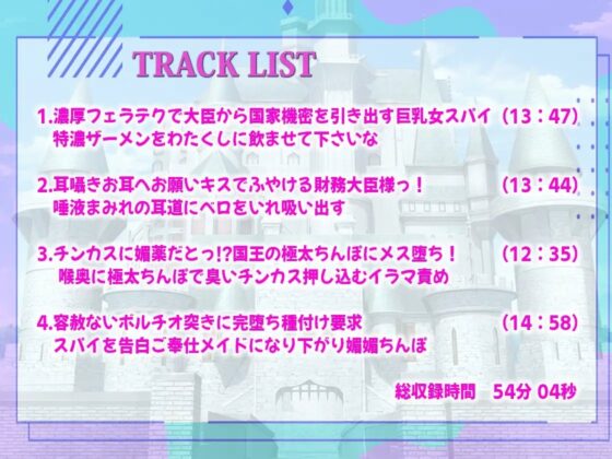 敵国スパイ巨乳女剣士が国王の媚薬入りチンカス食わされ極太ちんぽに快楽堕ち!ご奉仕メイドになってオナホ化するまで [しゃぶり～ぜ] | DLsite 同人 - R18