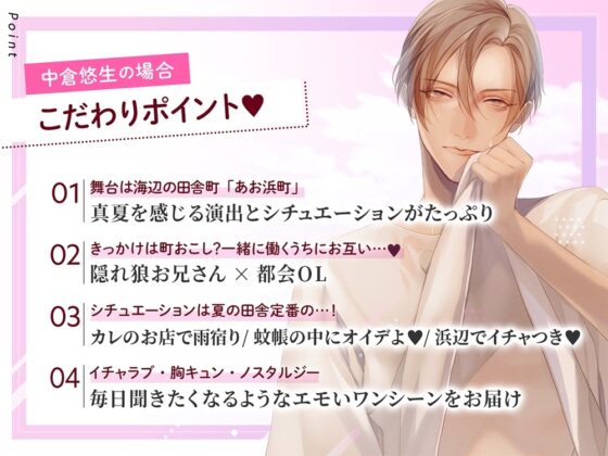 大人の夏休み 酒屋・中倉悠生の場合 CV.佐和真中【簡体中文台本/韓国語台本付属】 [ひつじぐも] | DLsite がるまに