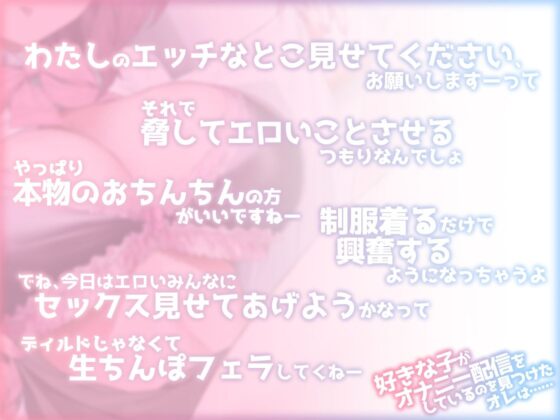 好きな子がオナニー配信をしているのを見つけたオレは……(ファウナス) - FANZA同人