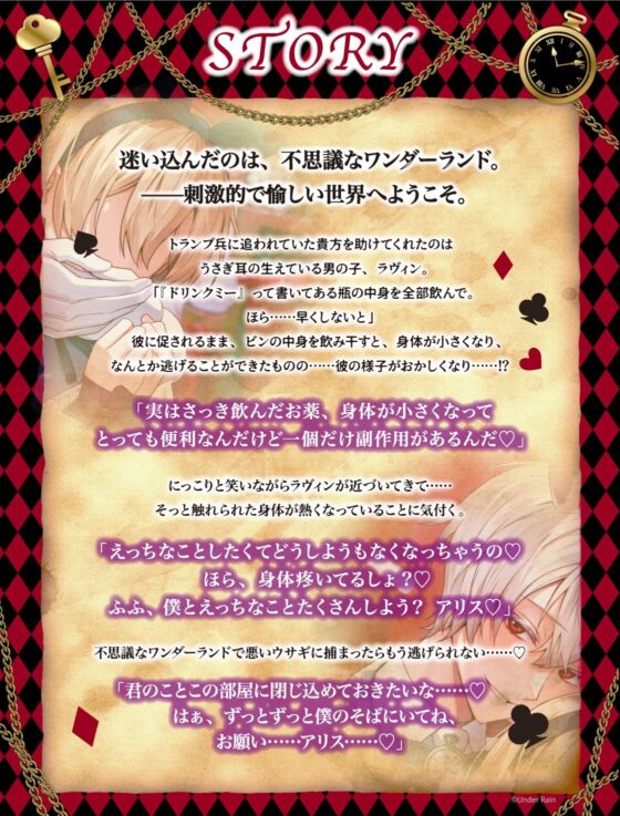 【ずっとずっと待ってたよ】アリス監禁〜愛情重ため×寂しがり屋白ウサギさん→激重感情で好き好きお薬レ●プ【ウサギだから何回も出来るんだ♪】
