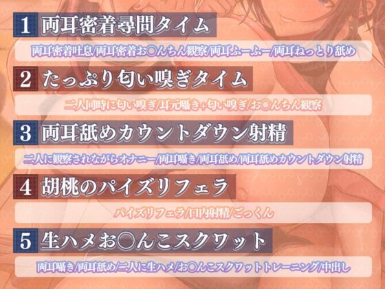 エッチなお姉さん達の両耳舐めお〇んちんお仕置きトレーニング(ひだまりみるくてぃ) - FANZA同人