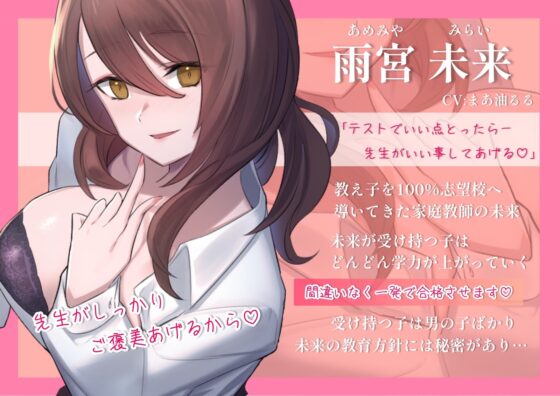 合格率100%!年上家庭教師のエッチなベロチュー性授業。勉強中に好き好き大しゅきホールド子作り中出し淫行セックス [バタリンコちゃん] | DLsite 同人 - R18