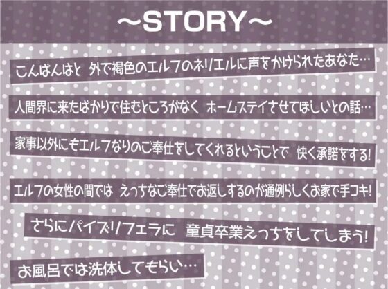 褐色エルフの耳元甘々な強制中出しえっち!【フォーリーサウンド】 [テグラユウキ] | DLsite 同人 - R18