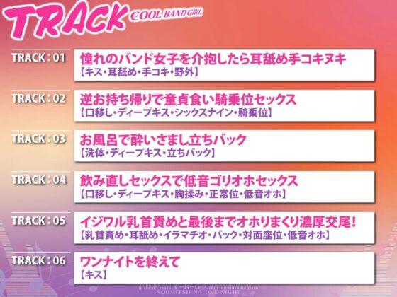 【KU100】超下品なエッチで低音オホイキしたいクールなバンド女子にお持ち帰りされてエロい本性むきだし濃密なワンナイト [スタジオりふれぼ] | DLsite 同人 - R18
