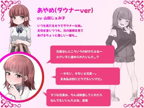 ダウナー系妹はメスガキの天才だった!? 〜ど下品メスガキ淫語でお兄ちゃんの雑魚チンポ虐めてあげる〜 [メスガキぬまぬま] | DLsite 同人 - R18