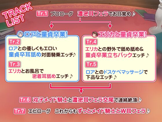 【KU100】双子メイド騎士の濃密W耳フェラご奉仕 〜強くてエロい私たちに心もカラダも委ねて孕ませエッチしましょ〜【りふれぼプレミアムシリーズ】 [スタジオりふれぼ] | DLsite 同人 - R18