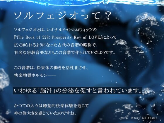 脳イキ・ソルフェジオ528～奇跡のエンドルフィン分泌と脳イキ体験!～ [シロイルカ] | DLsite 同人 - R18