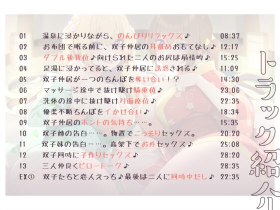 【フォーリーサウンド】孕ませ上手なお客さん募集の寒村旅館～双子姉妹に三泊四日の子作り懇願される～〈KU100 バイノーラル〉 [エモイ堂] | DLsite 同人 - R18