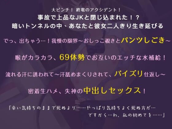 清楚JKとのエロサバイバル、終電のトンネルアクシデント!【バイノーラル】 [コラピ] | DLsite 同人 - R18