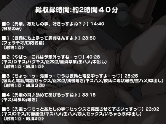 陸上部員で彼氏持ちのボーイッシュな後輩 部活終わりにエッチな誘惑 ～彼氏と電話中に寝取って恋人堕ち～ [キャットフォックス] | DLsite 同人 - R18