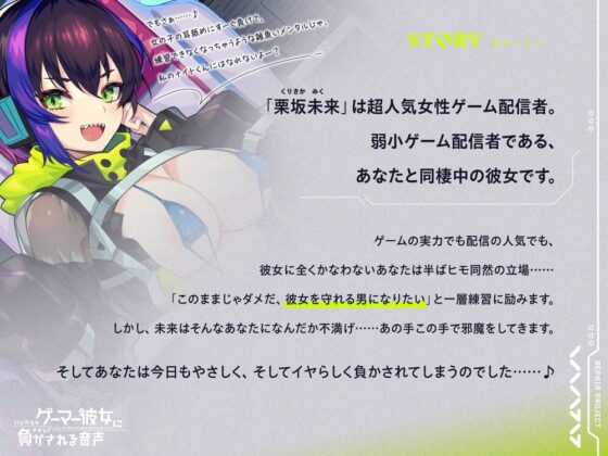 【マゾ囁き】いじわるなゲーマー彼女にやさしく負かされる音声【KU100/バイノーラル】 [りぺあ・ぷろじぇくと] | DLsite 同人 - R18