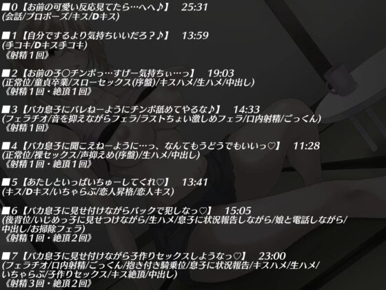 【低音ボイス】僕を苛めるイジメっ子の母親は僕の大好きな元ヤンママ～息子(いじめっ子)が覗いて見てる前で復讐いちゃラブ子作りセックス～ [キャットフォックス] | DLsite 同人 - R18