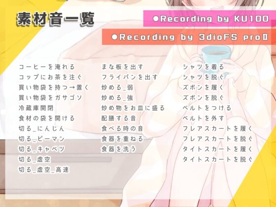 【音の素材利用OK】キミと過ごす1日のオト～ASMR生活音集～ [Atelier Honey*] | DLsite 同人 - R18