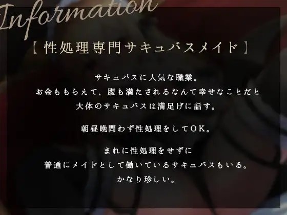 性処理専門サキュバスメイド -セリカ- [金平糖の夢] | DLsite 同人 - R18