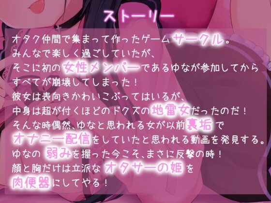 【バイノーラル】地雷系女子はオタサーの姫!?弱みを握られて毎日逝きまくりセックス!立派な肉便器オナホになりました...【KU100】 [ソムニウム] | DLsite 同人 - R18