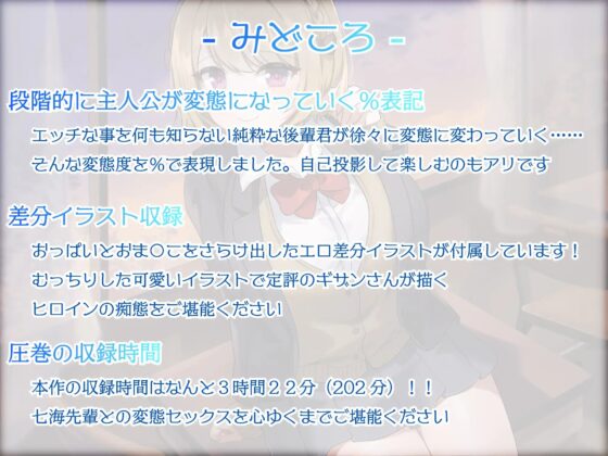 【収録3時間22分】優しい先輩はえげついプレイばかりしたがる変態でした 告られてOKしたらすけべ本性むき出しに! [帝国企画] | DLsite 同人 - R18