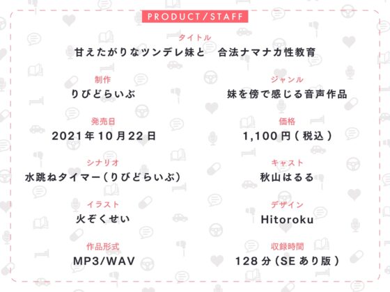 甘えたがりなツンデレ妹と、合法ナマナカ性教育【KU100】 [りびどらいぶ] | DLsite 同人 - R18