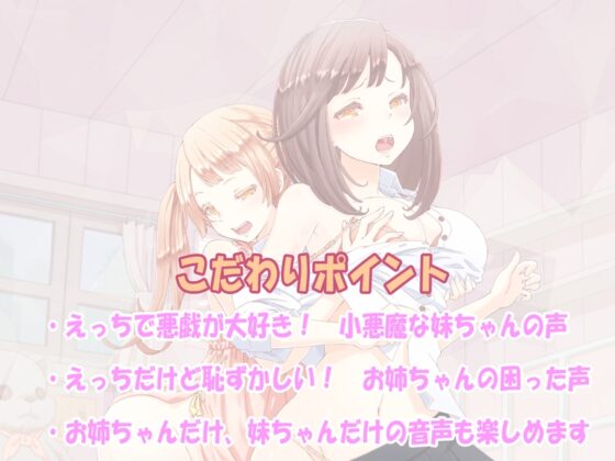 【百合姉妹】困った顔がだぁい好きな妹と流されやすいお姉ちゃん【R18】 [The sense of sight] | DLsite 同人 - R18