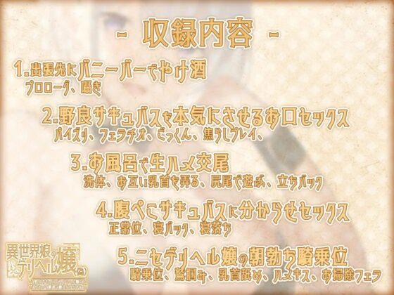 【期間限定330円】異世界娘のデリヘル嬢(偽)～野良サキュバスが、デリヘル嬢に代わって精液ご馳走になります【KU100】 [ファウナス] | DLsite 同人 - R18