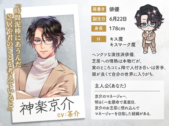 大人のシェアハウス 硬派な俳優・神楽京介の本性はケモノでした。 CV.茶介【簡体中文台本/韓国語台本付属】 [ひつじぐも] | DLsite がるまに