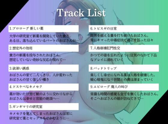 パートのおばさんが薬漬け廃人になる迄 ガンギマリのキメセク堕ち