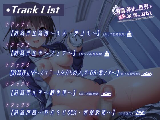 時間が停止した世界で淫乱JKに襲われるはなし～ドスケベ女子マネージャーは時間停止アイテムを手に入れたようです～【バイノーラル】 [プロダクションみかん] | DLsite 同人 - R18