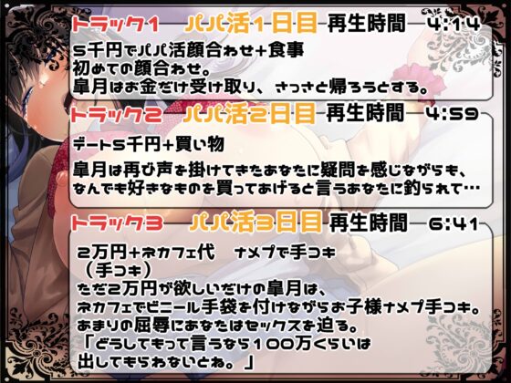 生意気パパ活女子をオフパコわからせオホ声調教!【えっちなSE生収録】 [Cream-Pai] | DLsite 同人 - R18