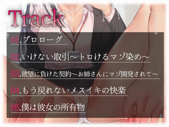 【男性受け】不動産お姉さんのいじわる取引～しっとりスベスベで綺麗な脚に弄られて～ [あくあぽけっと] | DLsite 同人 - R18