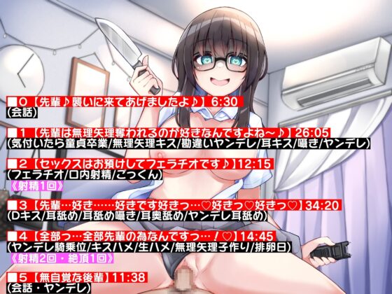 【KU100】ヤンデレを勘違いしている後輩女子に全てを奪われる [キャットフォックス] | DLsite 同人 - R18