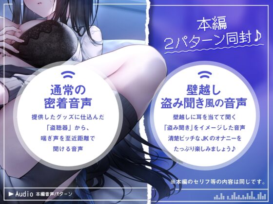 【ド下品オホ声×低音ダウナー】隣のオナニー大好きJK観察日記〜清楚ビッチのマゾ雌どすけべマ〇コに密着取材『KU100』 [めろん堂] | DLsite 同人 - R18