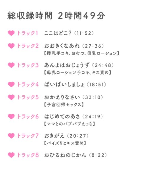 【KU100/約3時間】あなたが母性たっぷりサキュバスママのバブバブ赤ちゃんになるまで [サークルナーサリ―] | DLsite 同人 - R18