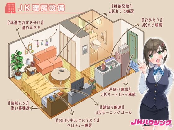 ダウナー系JKと1K性活～エッチな添い寝暖房付き～ [犬走り] | DLsite 同人 - R18