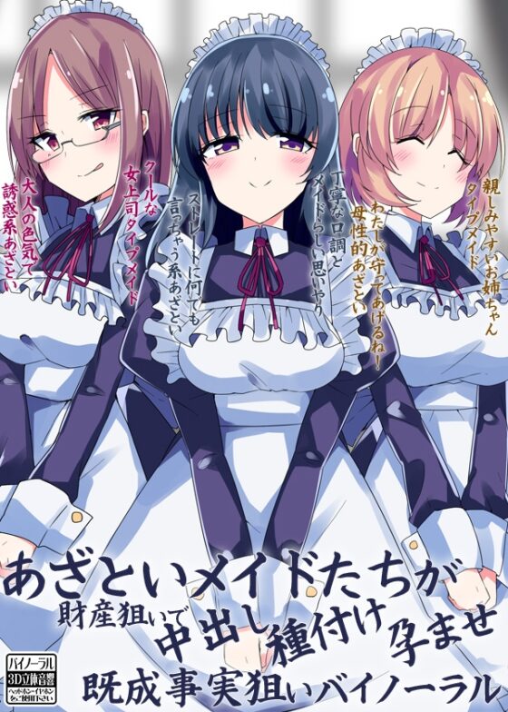 あざといメイドたちが財産狙いで中出し種付け孕ませ既成事実狙いバイノーラル [ケチャップ味のマヨネーズ] | DLsite 同人 - R18