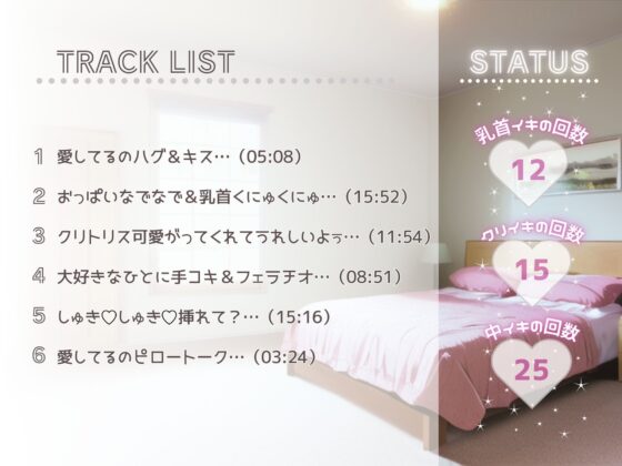 【実演】愛してるのえっち。たっぷり1時間「大好き」連呼でぴちゃぴちゃ潮吹き。大好きなキミと超愛し合う恋人えっち(の妄想オナニー)で濁点喘ぎの連続絶頂…♪ [まぼろしセレナーデ] | DLsite 同人 - R18