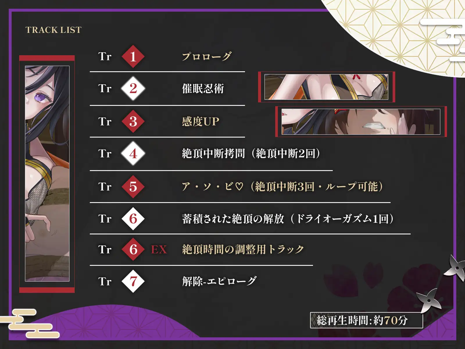 【絶頂中断】限界を超えて快感が積みあがっていく♡ー秘伝の催 眠忍術による快楽責め○問ー【ドライオーガズム/メスイキ/メス堕ち】 [Hypno Story] | DLsite 同人 - R18