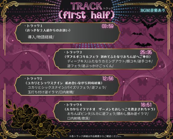 【1周年記念】お姉さん達はデッカイふたなりサキュバス～2本のちんぽに犯されメス堕ち眷属化～【2時間!!】 [はふはふ手料理] | DLsite 同人 - R18