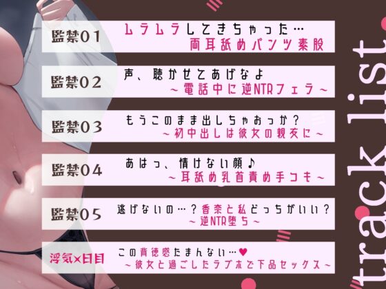 【密着耳奥アクメ舐め】ドスケべ下品JKの逆NTR監禁～彼女の親友に犯される～ [あくあぽけっと] | DLsite 同人 - R18