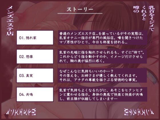 乳首をイジメてくれると噂の隠れ家メンズエステ店 [被支配中毒] | DLsite 同人 - R18