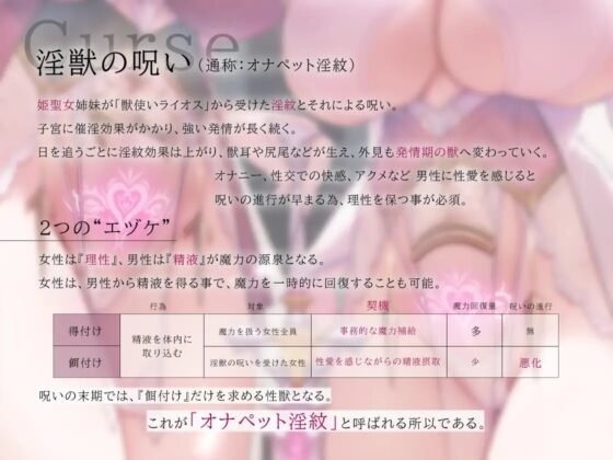 【ハメ比べ】聖従巫女の分からせ淫往記 ～王宮姉妹と性獣淫紋～ [ろんりーわん] | DLsite 同人 - R18