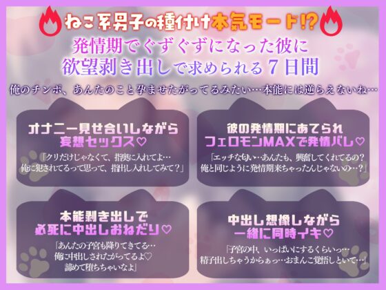 「飼い猫のわがままくらい、聞いてくれるでしょ?♡」猫権侵害！?ガチ猫系男子の去勢回避奮闘記～なんとかしてマネージャー！～♡抜いて抜いて抜きまくる7日間♡ [感情JETCOASTER] | DLsite がるまに