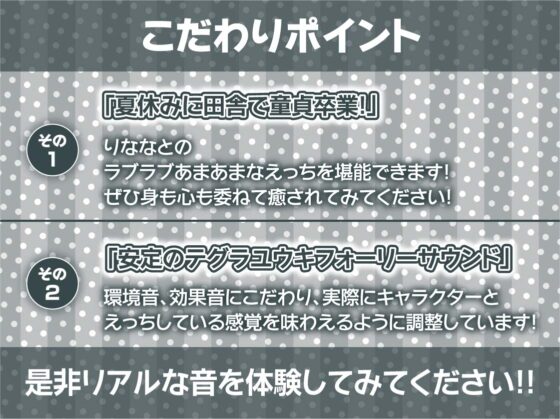 夏休みは田舎のおねぇちゃんとどすけべ中出し田舎セックス【フォーリーサウンド】 [テグラユウキ] | DLsite 同人 - R18