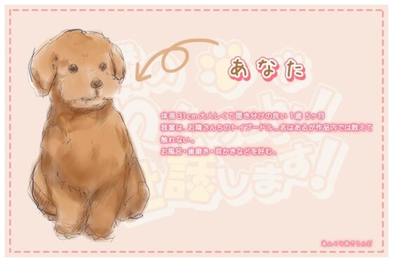 【耳かき・シャンプー・歯磨き・犬吸い・添い寝】お隣のわんちゃん!お世話します!(CV.上田麗奈/高橋李依) [あんくりあさうんど] | DLsite 同人 - R18