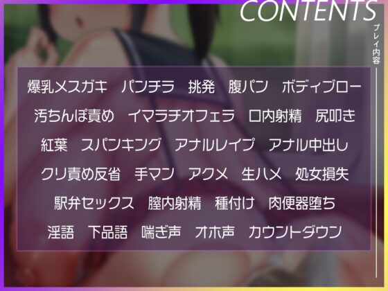 爆乳メスガキ分からせ車両～痴漢冤罪にしてきた悪メスガキをオジサン専用車両で分からせる～ [ドM女史団] | DLsite 同人 - R18