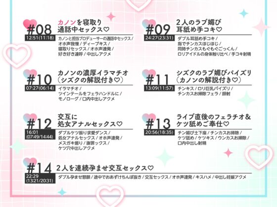 Wメス○キアイドルがチンカス汚ちんぽに媚び媚びご奉仕してくれるお話♪(ホロクサミドリ) - FANZA同人