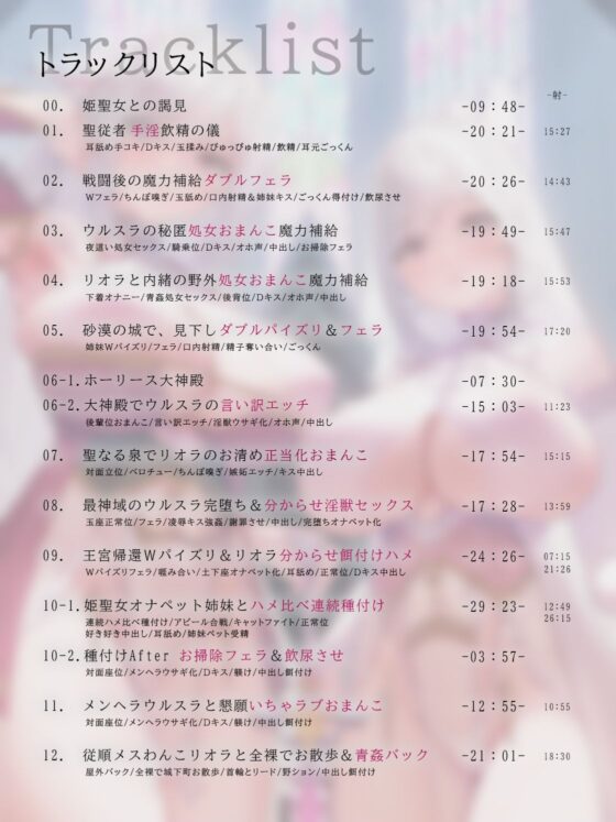 【ハメ比べ】聖従巫女の分からせ淫往記 〜王宮姉妹と性獣淫紋〜(ろんりーわん) - FANZA同人