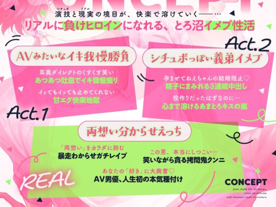 【めろ沼イキ地獄の110分】女性向けAVの人気No.1男優、隣人のシチュボ好きむっつり女子に沼る [BEDROOM] | DLsite がるまに