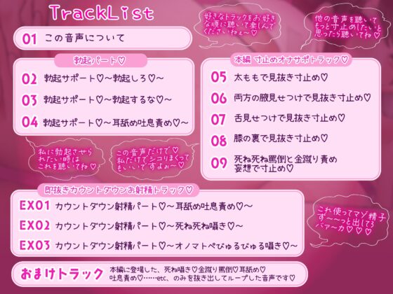 【CGイラスト集65P特典付き♡】短時間でサクッと見抜き寸止めオナニーができちゃうマゾ向けオナサポ音声集♡～私でシコってろ♡このド変態マゾ♡♡♡～ [しこたまちゃれんじ] | DLsite 同人 - R18